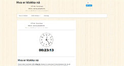 Desktop Screenshot of hvaer-klokka.com