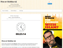Tablet Screenshot of hvaer-klokka.com